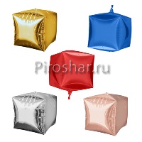 Фольгированный шар "Куб" 3D