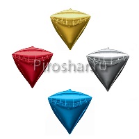 Фольгированный шар "Алмаз" 3D 