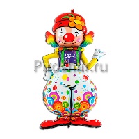 Фольгированный шар "Клоун", 160 см.