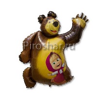 Фольгированный шар "Маша и медведь"