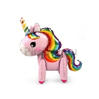 Ходячий шар "Единорог радужный", розовый