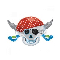 Фольгированный шар "Череп пирата"